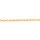 Feine Halskette aus Edelstahl mit 18K IP-Goldbeschichtung, 45 cm, 1 Stück