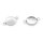 Fassung als Verbinder für 10 mm Cabochons aus 304 Edelstahl 2 Stück
