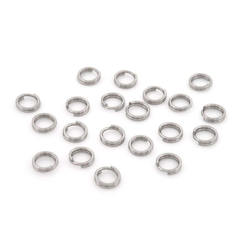 Splitringe aus 304 Edelstahl 6 mm 20 Stück