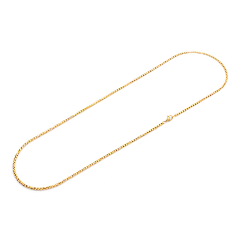 Venizianerkette aus Edelstahl goldfarben IP-beschichtet 60 cm 1 Stück