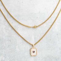 Venizianerkette aus Edelstahl goldfarben IP-beschichtet...