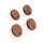 Ohrstecker 15 mm aus Walnussholz mit 304 Edelstahl Pin 4 Stück