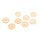 Verbinder Blume des Lebens 13 mm aus Messing lightgoldfarben beschichtet 8 Stück