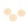 Verbinder Blume des Lebens 13 mm aus Messing lightgoldfarben beschichtet 8 Stück