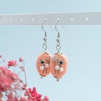 Glasmedaillon-Einleger Sterne 6 mm mit Strasssteinfassung...