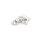 Anhänger Elefant 13 mm - Messing in Platinfarben ionenbeschichtet