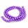 Glaswachsperlen in Violett 12 mm 1 Strang