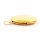 Medaillon aus Edelstahl in Goldfarben 31 x 27  mm
