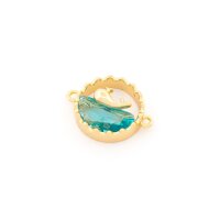 Wal-Verbinder aus Messing mit 18k Goldbeschichtung...
