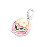 Blumenanhänger aus Messing mit PVD-Beschichtung in...