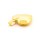 Herz-Medaillon aus 316 Edelstahl mit 18K Goldbeschichtung – 30 x 28,5 mm