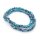 Glasschliffperlen 6 mm in Jeansblau mit Holoeffekt 1 Strang