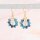 Glasschliffperlen 6 mm in Jeansblau mit Holoeffekt 1 Strang