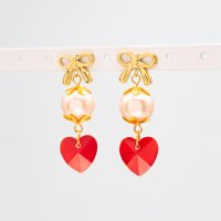 Glaswachsperlen in Beige 12 mm 1 Strang