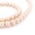 Glaswachsperlen in Beige 12 mm 1 Strang
