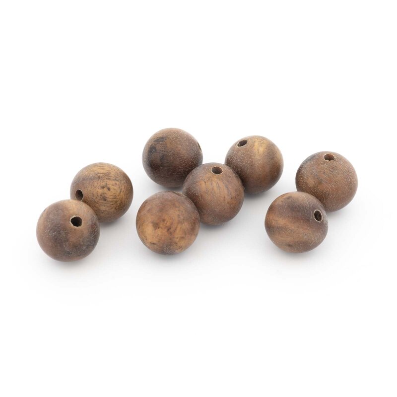 Perlen aus Sandelholz 10 mm 8 Stück