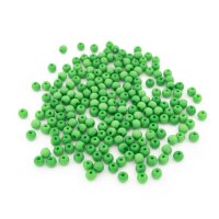 kleine Glasperlen opak 4 mm in Grün 200 Stück