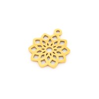 Anhänger Blume des Lebens aus 201 Edelstahl in...