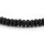 Lavasteinperlen als Rondell in Schwarz 8 x 4,5 mm 1 Strang