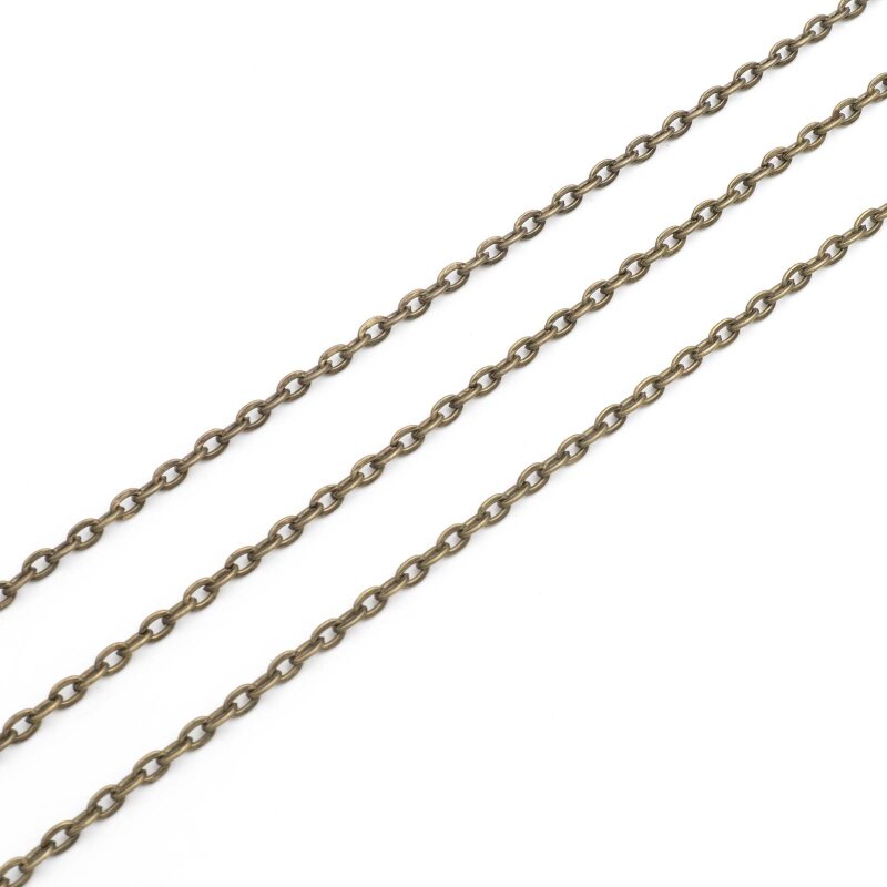 Ankerkette 4,5 x 3 mm mit flachen Gliedern in antik Bronze beschichtet 2 Meter