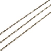 Ankerkette 4,5 x 3 mm mit flachen Gliedern in antik...