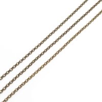 Jasseronkette 3,2 mm in antik Bronzefarben 2 Meter