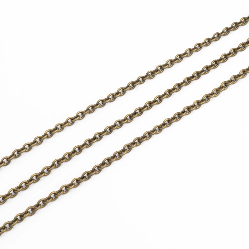 Ankerkette 4,7 x 3,8 mm in antik Bronze beschichtet 2 Meter