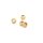 texturierte Zwischenperle aus 304 Edelstahl 3 mm - ionenbeschichtet in Goldfarben 4 Stück