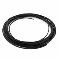 echtes Lederband 1 mm in Schwarz 4 Meter