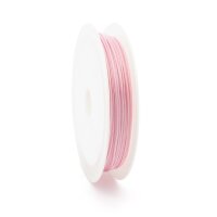 Polyesterkordel in Rosa 0,5 mm - gewachst 10 Meter