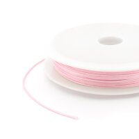 Polyesterkordel in Rosa 0,5 mm - gewachst 10 Meter