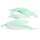 Gänsefedern in Mint gefärbt 16 - 21 cm 10 Stück