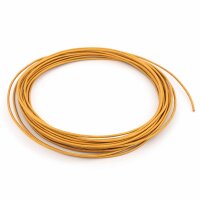 echtes Lederband 1 mm in Ockerfarben 4 Meter