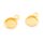 Fassungen mit Öse für 8 mm Cabochons mit 18k Goldbeschichtung 2 Stück