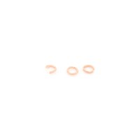 offene Biegeringe 3 mm aus 304 Edelstahl in...