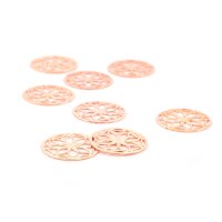 Verbinder Blume des Lebens 13 mm aus Messing in...