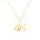 Anhänger Stier im Origami-Stil mit langanhaltender 18K Goldbeschichtung