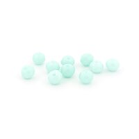 Glasschliffperlen 4 x 3,5 mm in Mint 10 Stück