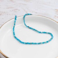 facettierte Mikroperlen 2 mm aus natürlichem Apatit...