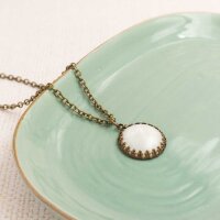 Fassungen für 20 mm Cabochons in antik Bronze 2...