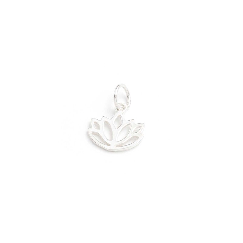 Anhänger Lotusblume aus 925er Silber – 10,5 x 11 mm