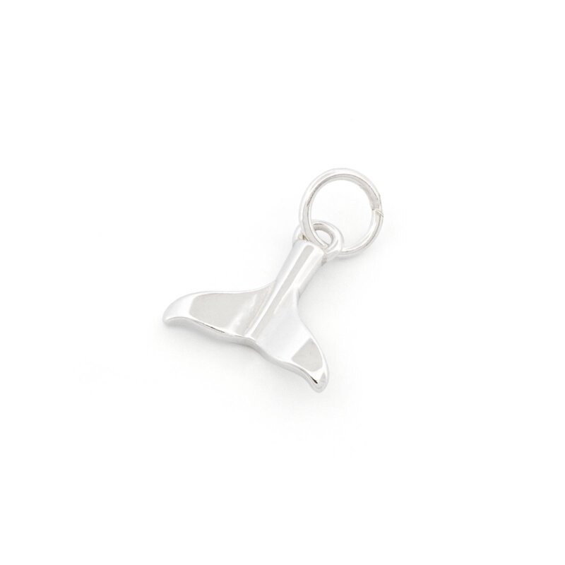 Anhänger als Flosse aus 925er Silber 12 mm