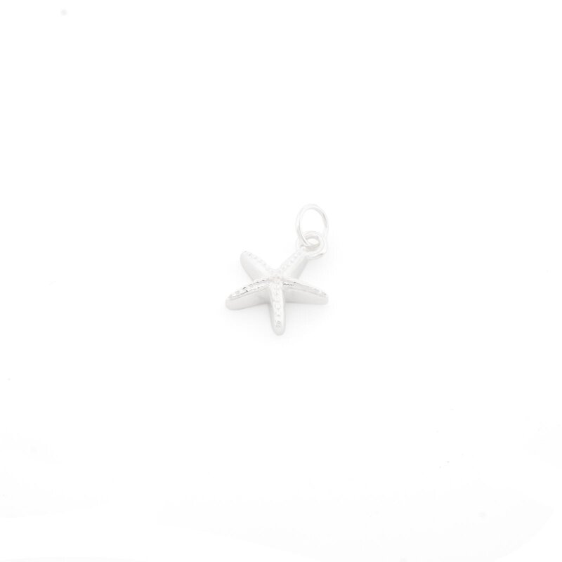 Anhänger als Seestern aus 925er Silber 8 x 6,5 mm