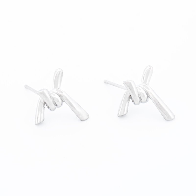 Ohrstecker mit Knoten aus 925er Silber 2 Stück