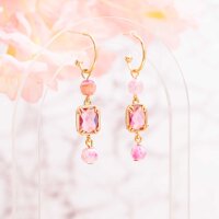 Crackle Achatperlen in Pink 6 mm 30 Stück