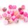 Crackle Achatperlen in Pink 6 mm 30 Stück