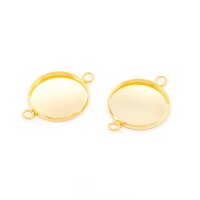 Verbinder mit Fassung für 18 mm Cabochons aus...
