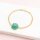 Verbinder mit Fassung für 18 mm Cabochons aus Edelstahl 18k Goldbeschichtung 2 Stück