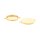 Verbinder mit Fassung für 18 mm Cabochons aus Edelstahl 18k Goldbeschichtung 2 Stück