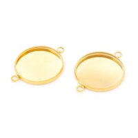 Verbinder mit Fassung für 20 mm Cabochons aus...